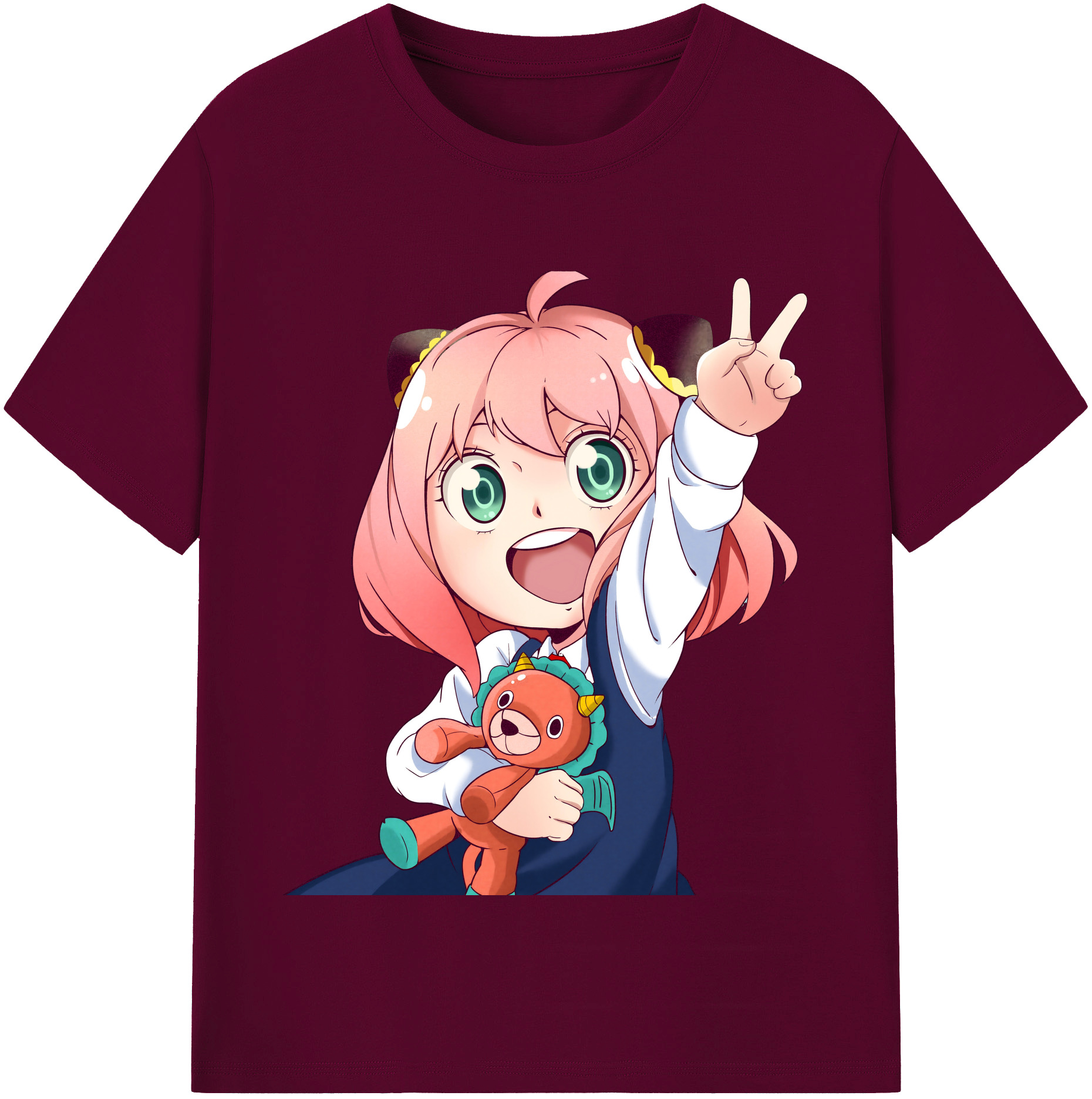 （画像用） SPY×FAMILY间谍家家酒 レディースカジュアルプリントTシャツ（綿100％）